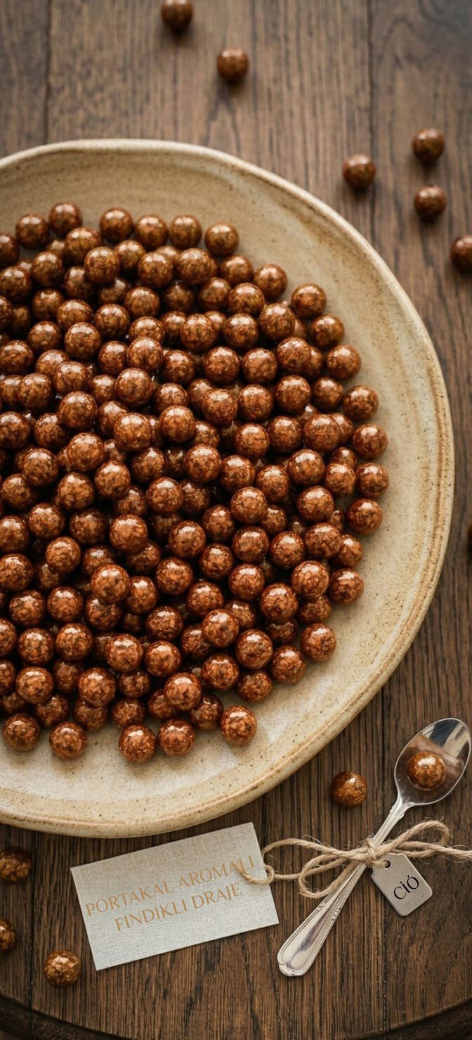 Portakal Aromalı Fındıklı Draje