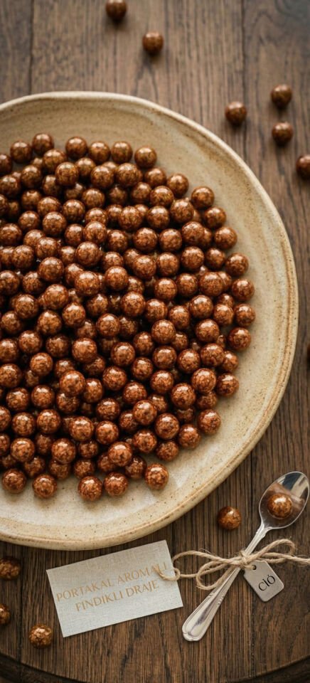 Portakal Aromalı Fındıklı Draje