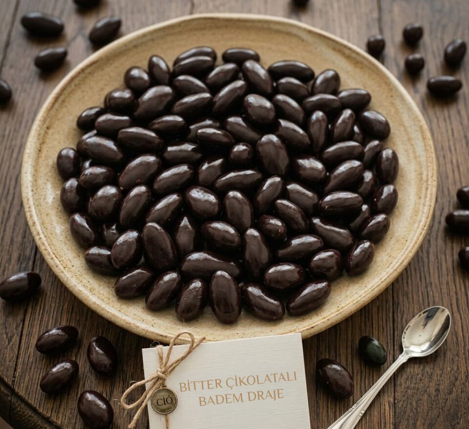 Bitter Çikolatalı Badem Draje